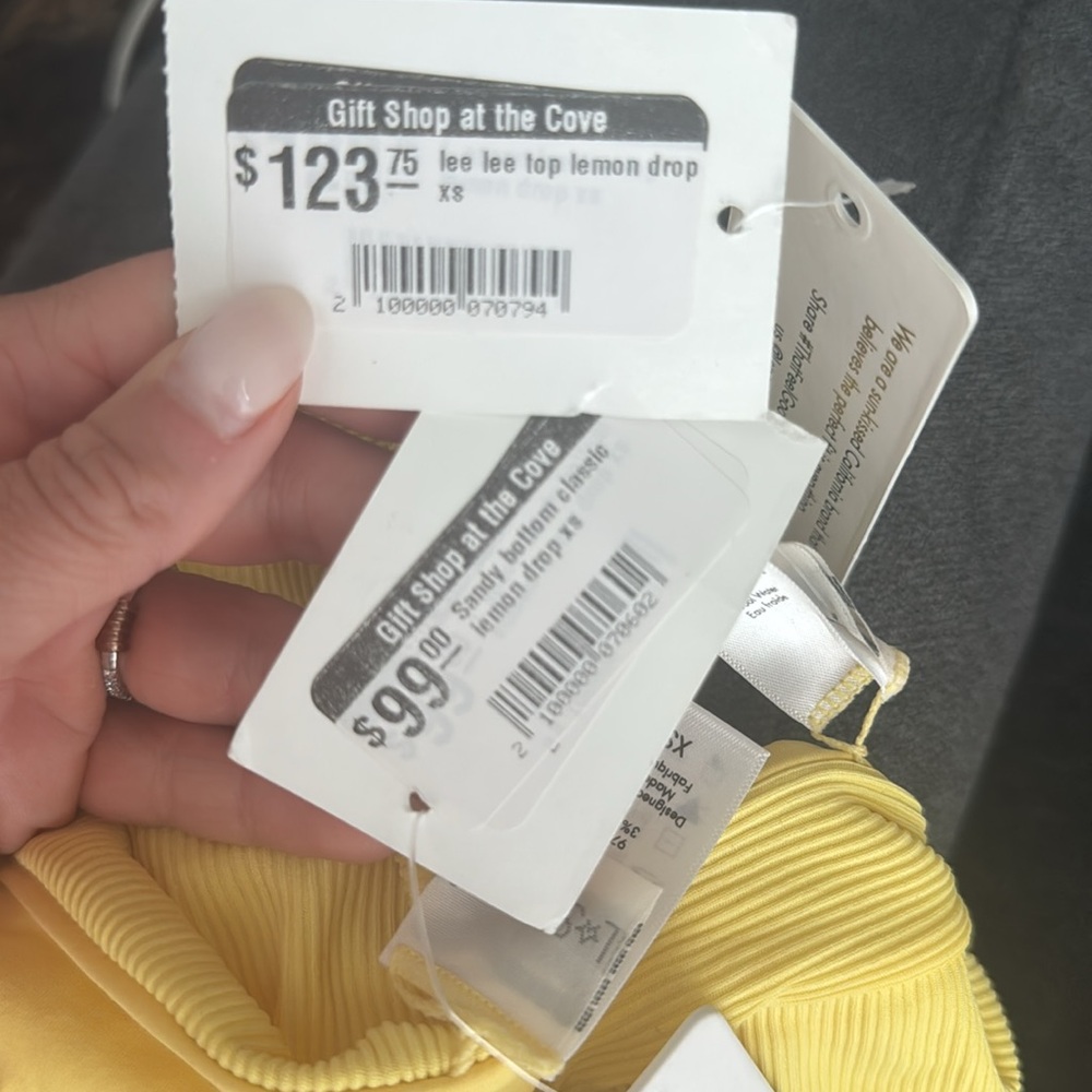 NWT Yellow Bikini Top & Matching Bottom - Picture 9 of 9
